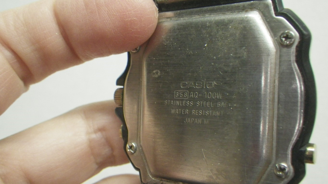 Image 5 of Vintage Casio AQ-100W Analog Digital Watch Untested/ For Parts or repair