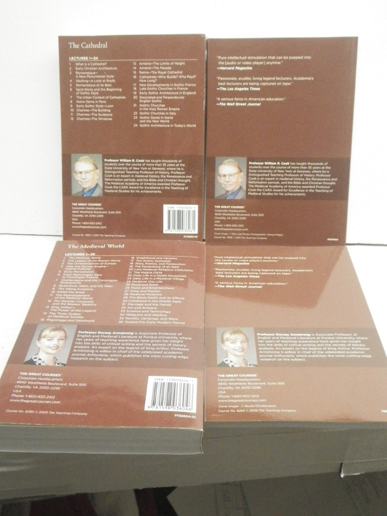 Image 2 of Lot of 4 Great Courses  PB on the Middle Ages, The Medieval World and The Cathed