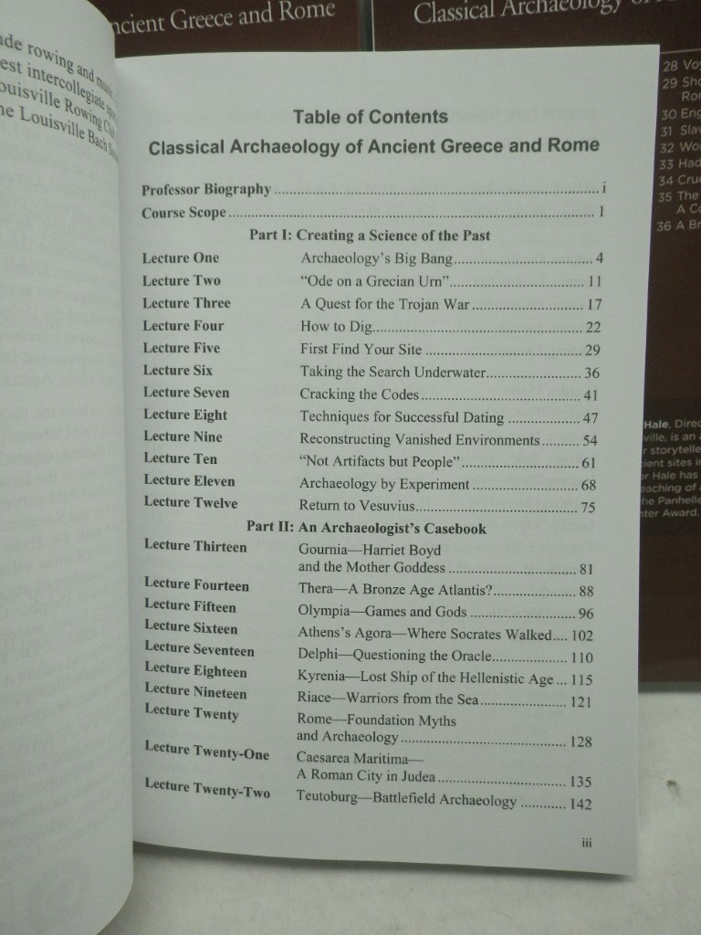 Image 3 of Classical Archaeology of Ancient Greece and Rome, 1 guidebook and 2 Transcript P