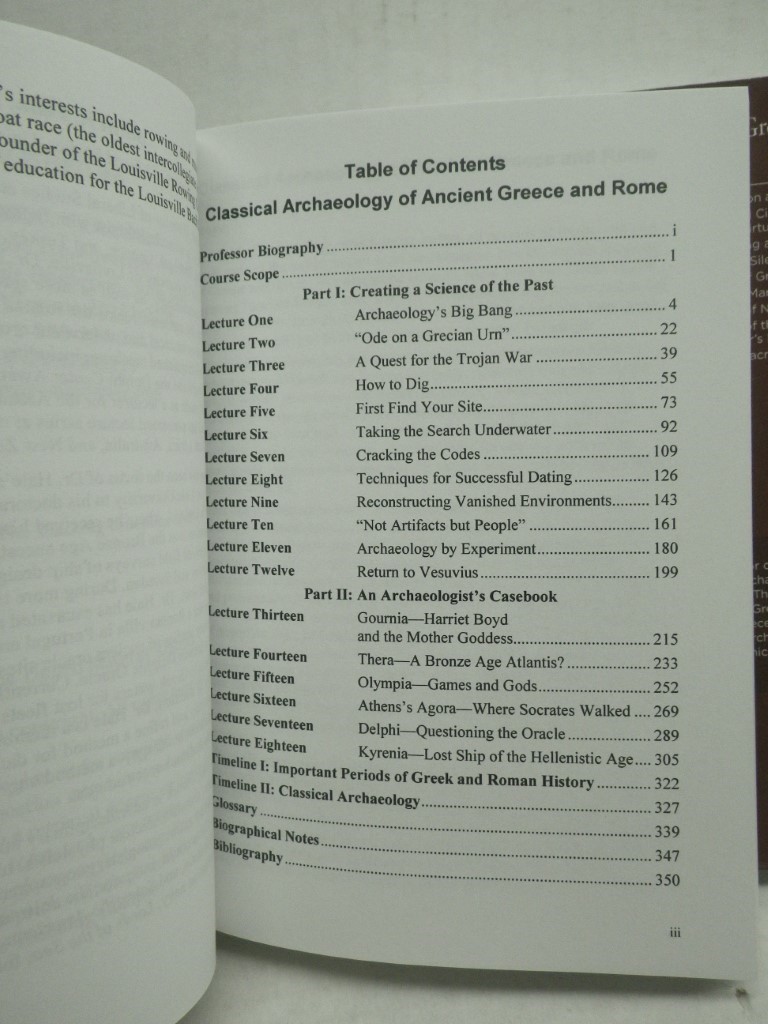 Image 4 of Classical Archaeology of Ancient Greece and Rome, 1 guidebook and 2 Transcript P