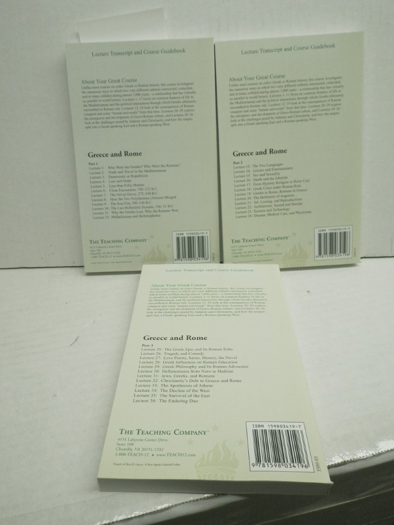 Image 1 of Greece and Rome: An Integrated History of the Ancient Mediterranean; Transcripts