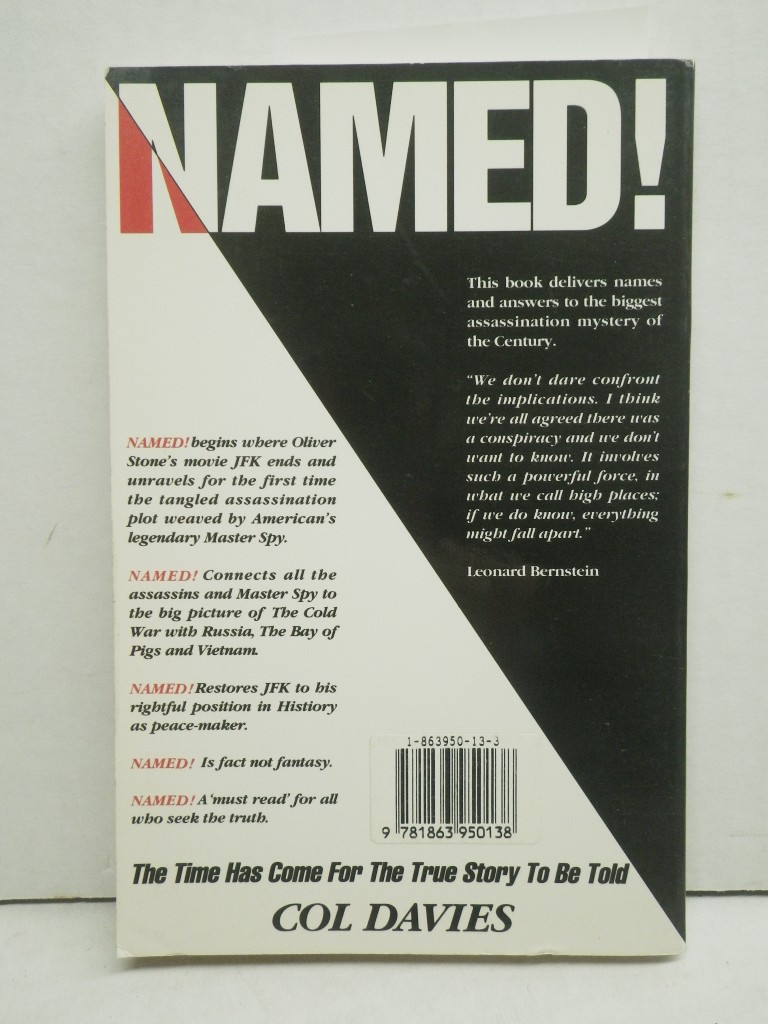 Image 4 of Named! the Story That Can't Be Told in America: The Master Spy and Hitmen Who Sh