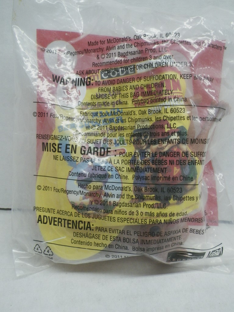 Image 1 of 2011 McDonald's Happy Meal Toy Alvin Chipwrecked #1, New