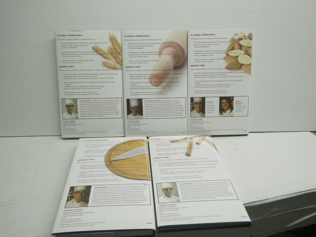 Image 1 of Set of 5, THE GREAT COURSES The Everyday Gourmet HC/DJ 2012/2013 BOOKS ONLY