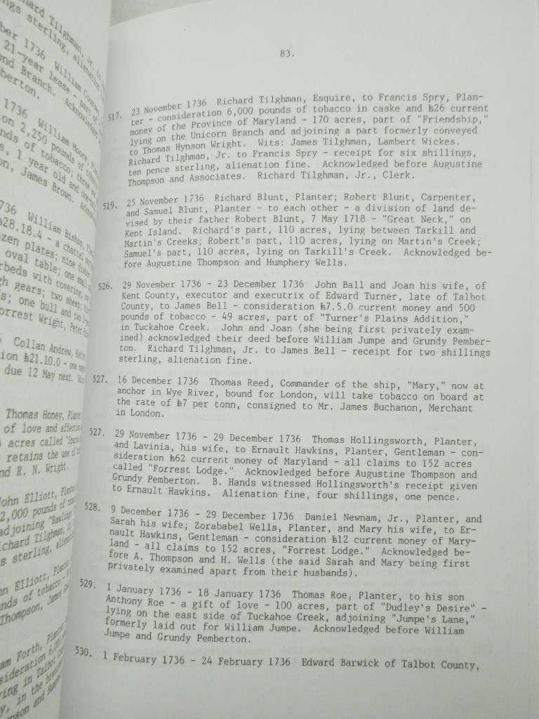 Image 3 of Queen Anne's County, Maryland Land Records. Book 2: 1725-1741