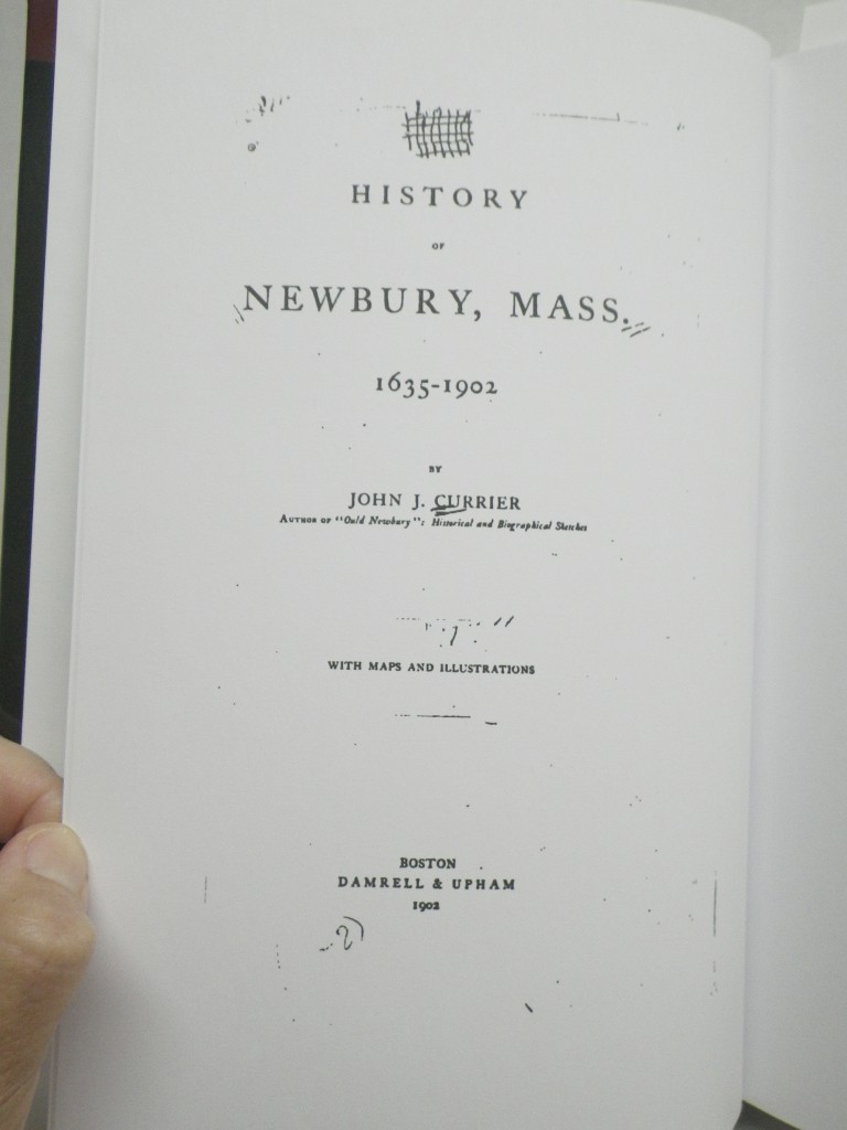 Image 3 of History of Newbury, Mass., 1635-1902, Volume 1