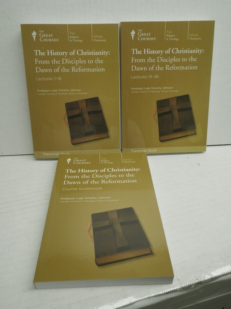 Lot of three History of Chrisianity PB, Great Courses