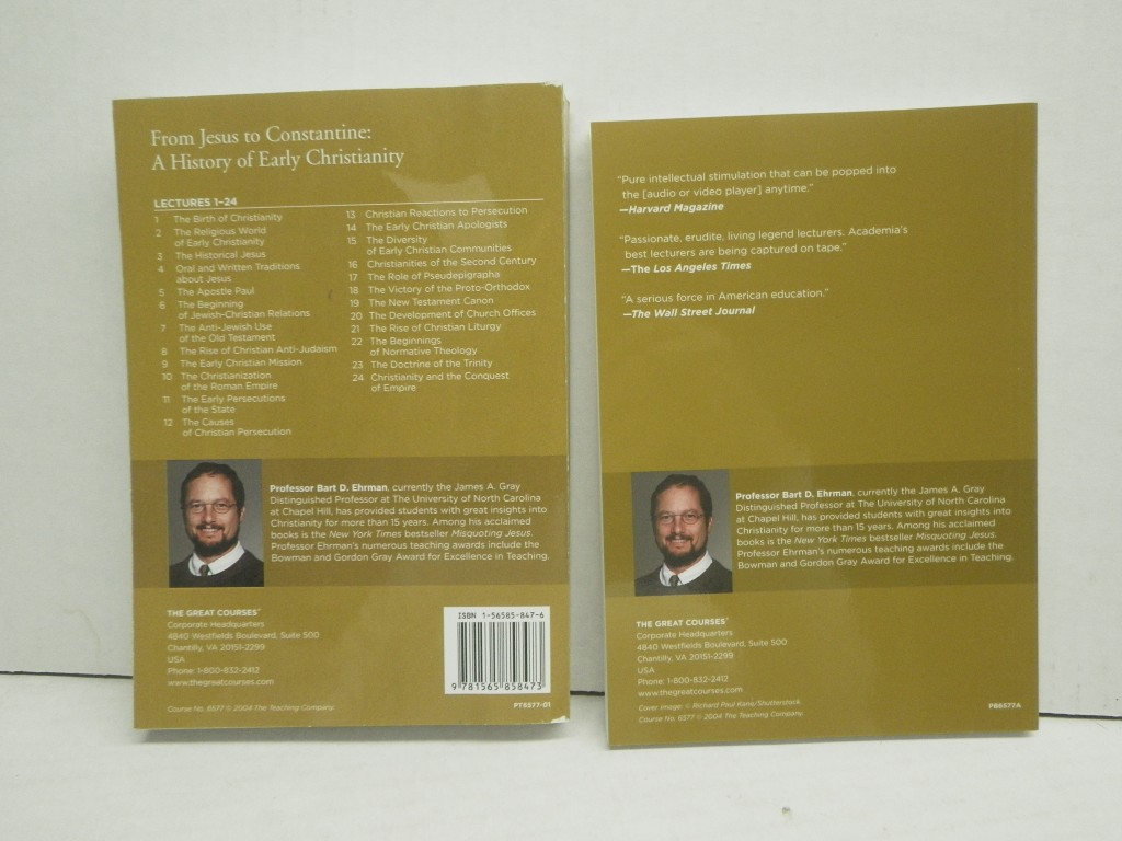 Image 1 of Lot of 2 From Jesus to Constantine PB, Great Courses