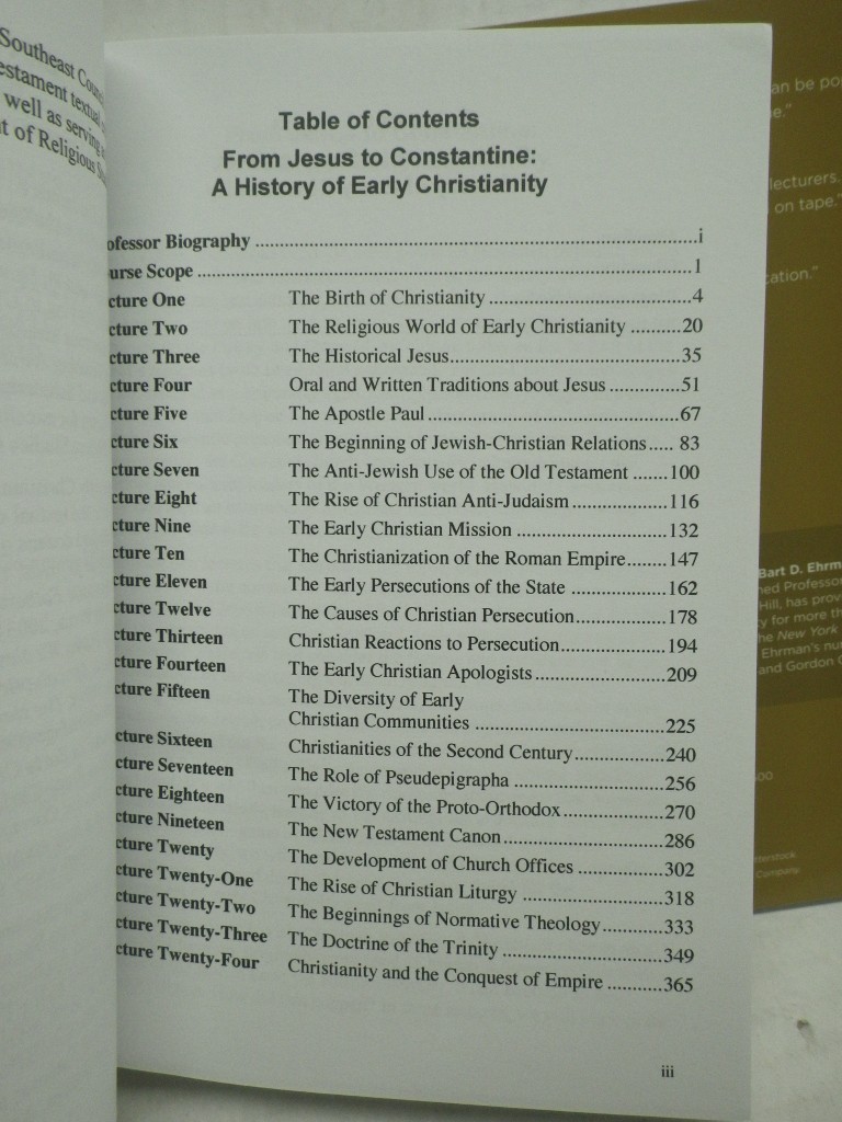 Image 2 of Lot of 2 From Jesus to Constantine PB, Great Courses