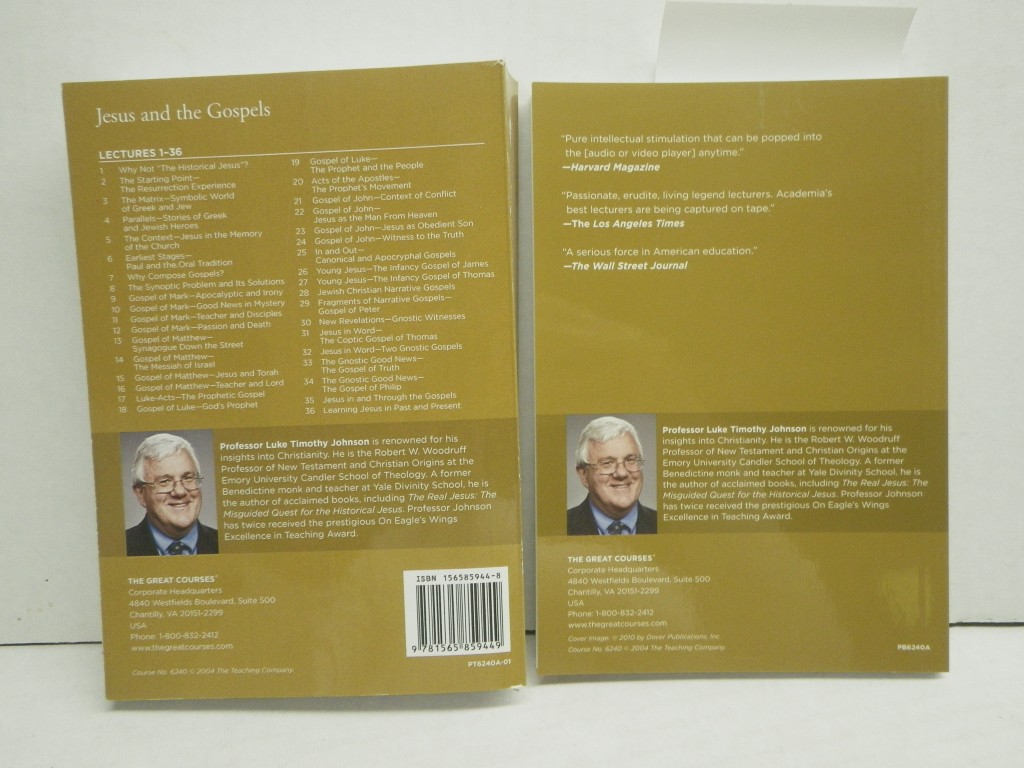 Image 1 of Lot of 2 Jesus and the Gospels PB, Great Courses.