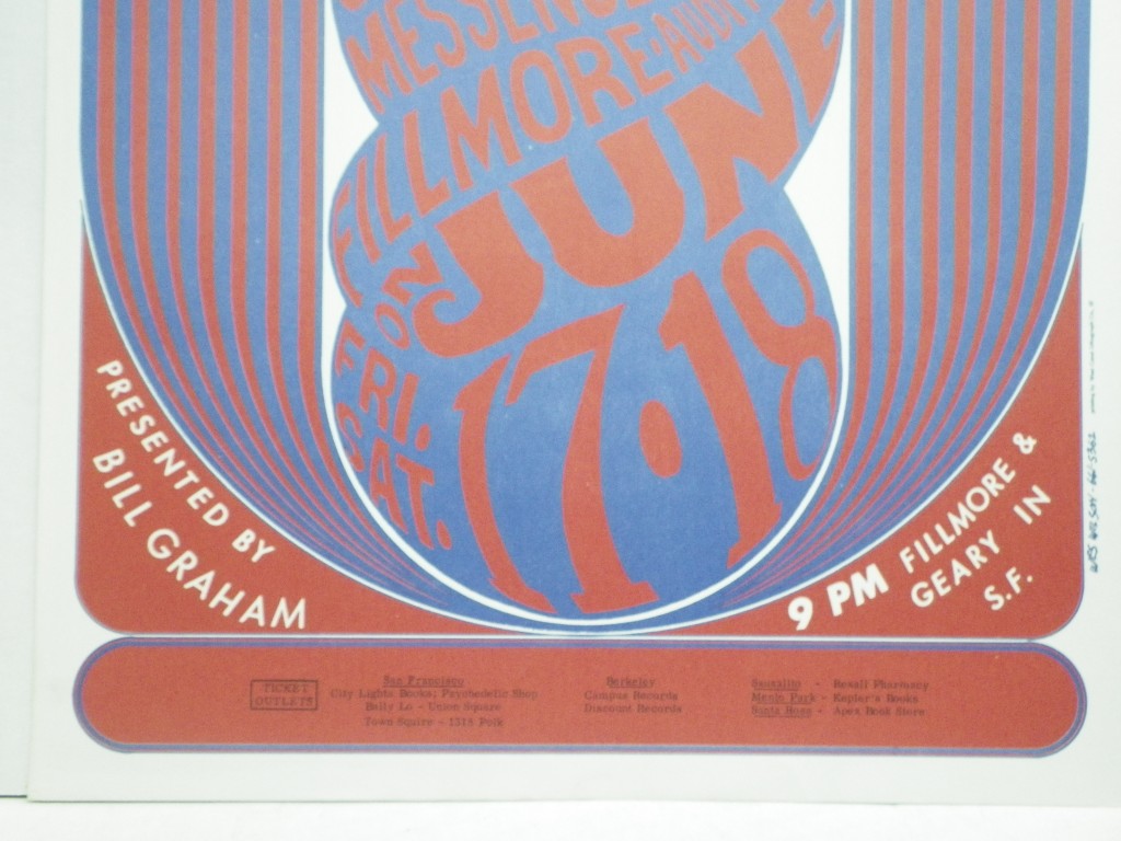 Image 3 of Vintage 1966 Fillmore BG-11 Poster Wes Wilson Wailers West Coast Litho 2nd Print
