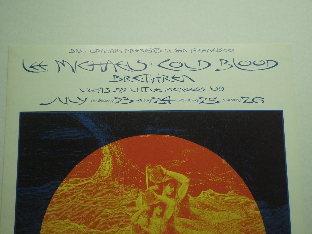Image 5 of Vintage 1970 BG-244 Fillmore WEst Concert Poster Bill Graham Ten Years AFter Ori