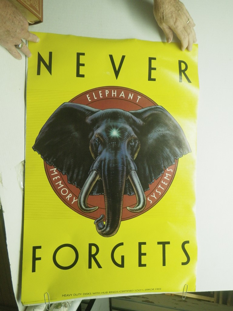 Elephant Memory Systems Poster, Never Forgets 30x20