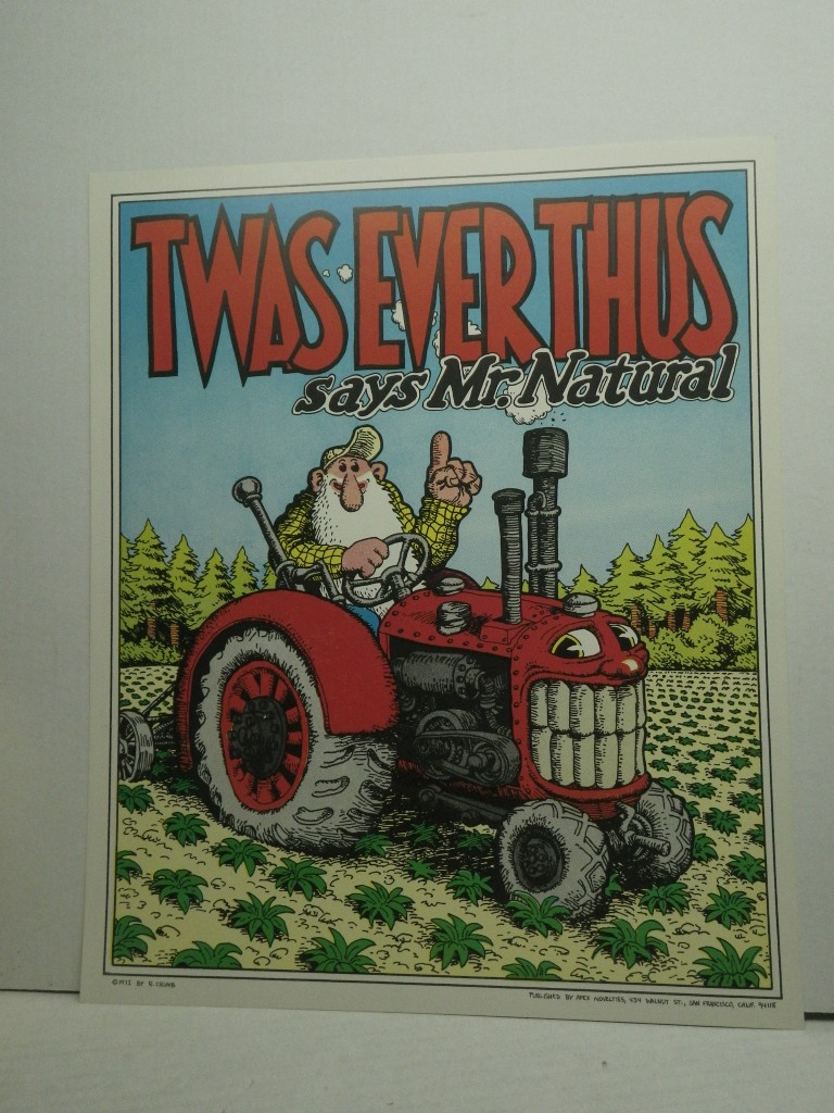 Image 2 of TWAS EVER THUS Original Poster, by Artist Robert Crumb, 1972
