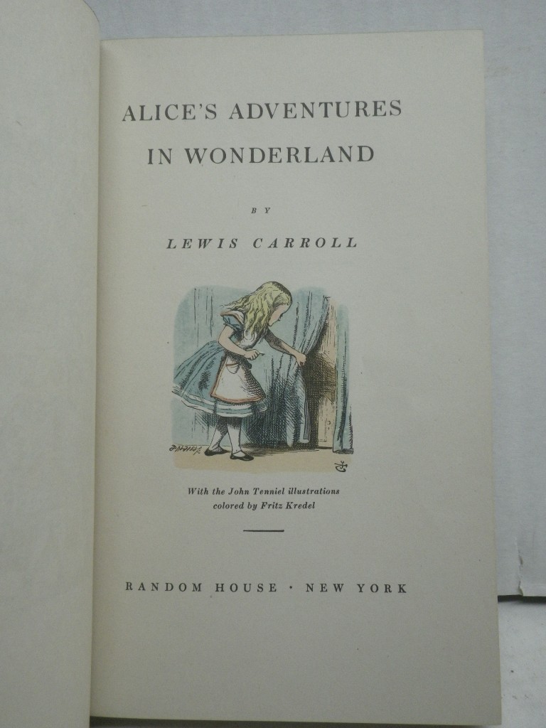 Image 4 of Vintage 1946 Alice's Adventures in Wonderland and Through the Looking-Glass (2 b