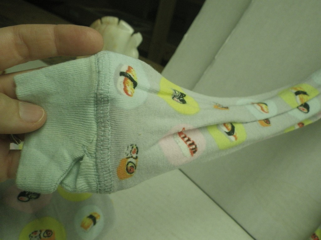 Image 4 of Vintage Munki Munki Pajama Set Child size 12 Heather Ross Sughi Print Henley Kni