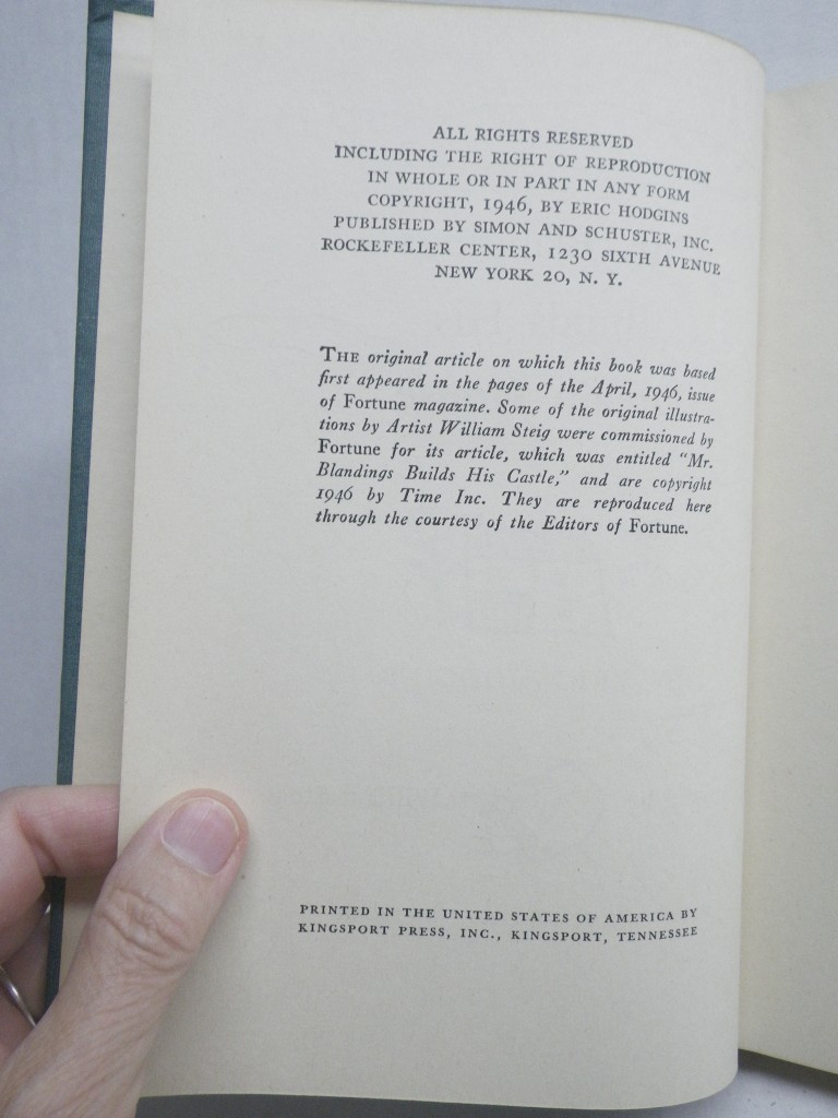 Image 3 of Mr Blandings Builds His Dream House 1946, Illustr- William Steig. HC