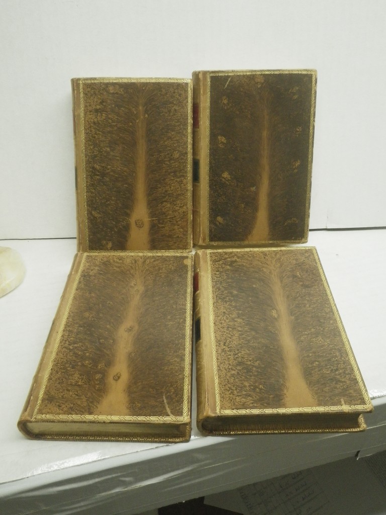 Image 1 of Poems by Elizabeth Barrett Browning, 4 volumes, Calf leather Antique