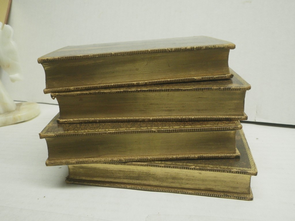 Image 6 of Poems by Elizabeth Barrett Browning, 4 volumes, Calf leather Antique