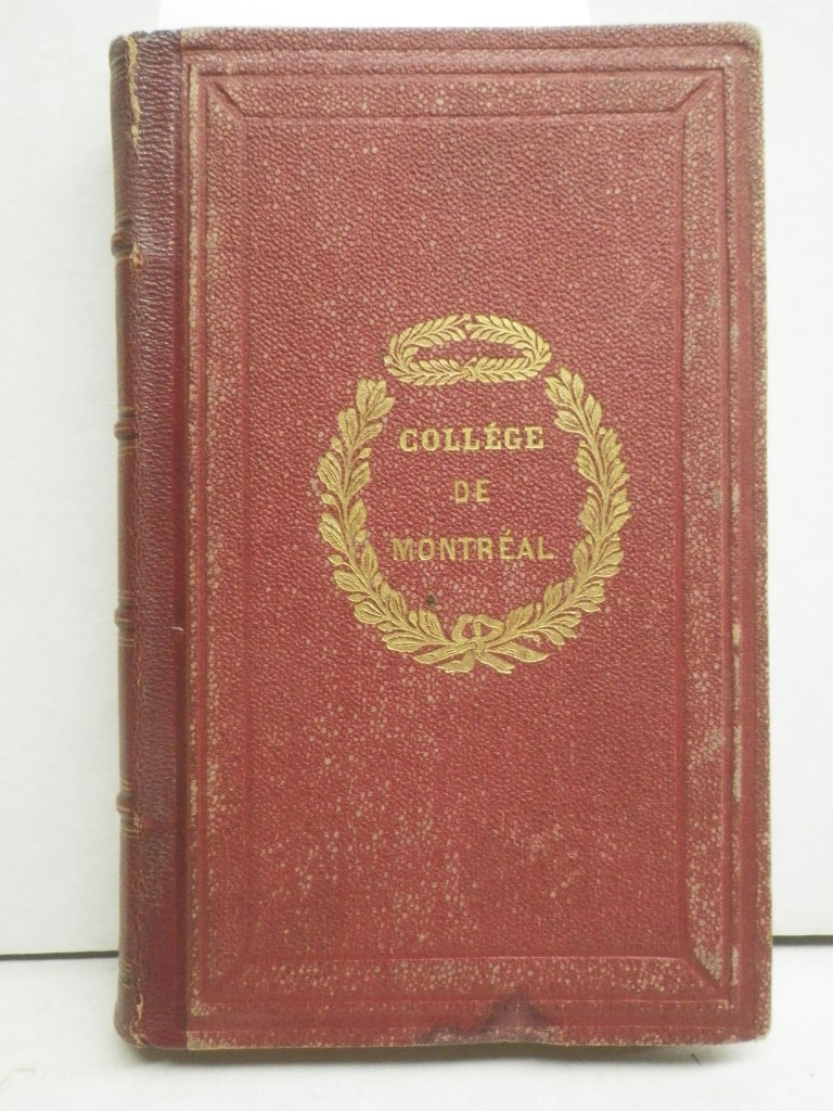 1869 Maintenon Biography, College de Montreal 1876 Binding and Prize Bookplate