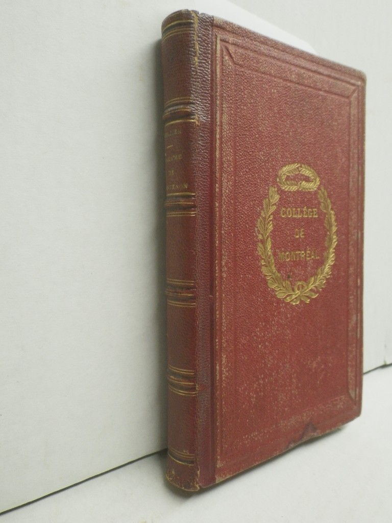 Image 1 of 1869 Maintenon Biography, College de Montreal 1876 Binding and Prize Bookplate