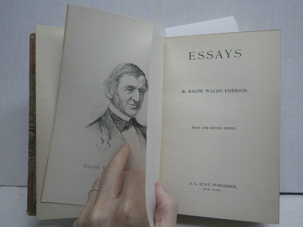 Image 1 of Antique 1891 Emerson Essays First & Second Series Burt HC