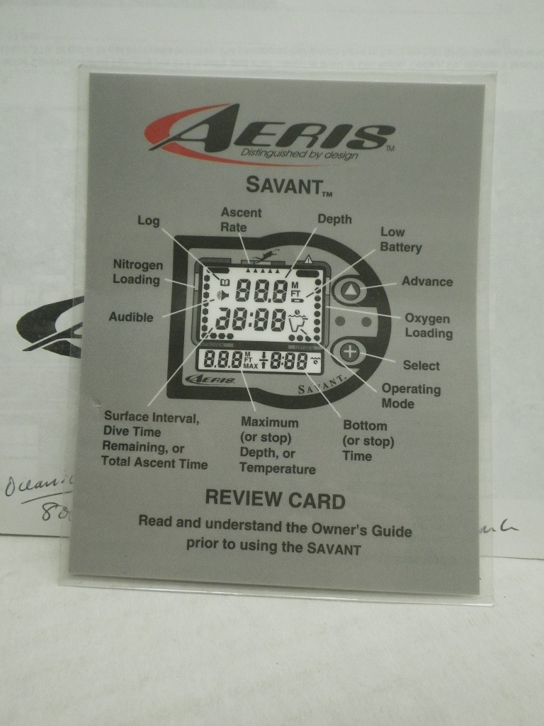 Image 7 of Vintage Aeris Savant Scuba Computer Lot - 2x Modules, NIB PC Interface Kit, Manu