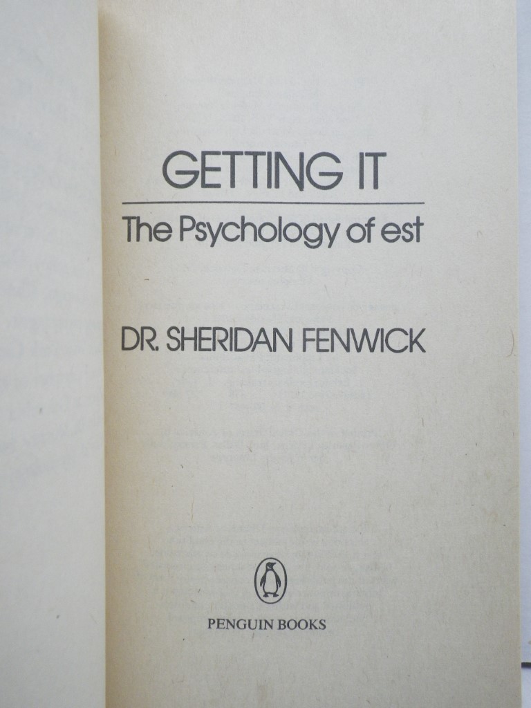 Image 1 of Getting It: The Psychology of EST