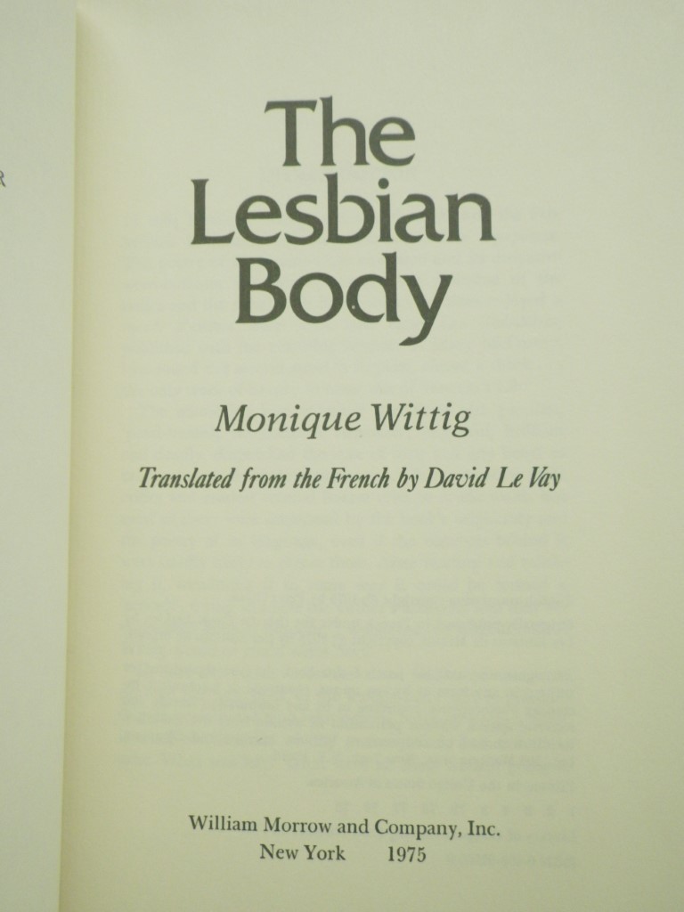 Image 1 of The lesbian body