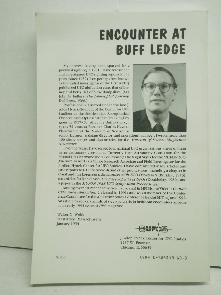 Image 1 of Encounter at Buff Ledge: A Ufo Case History