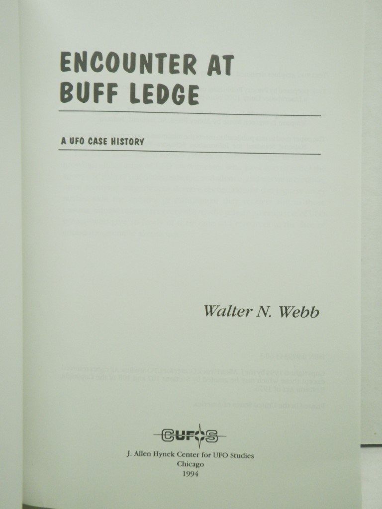 Image 3 of Encounter at Buff Ledge: A Ufo Case History