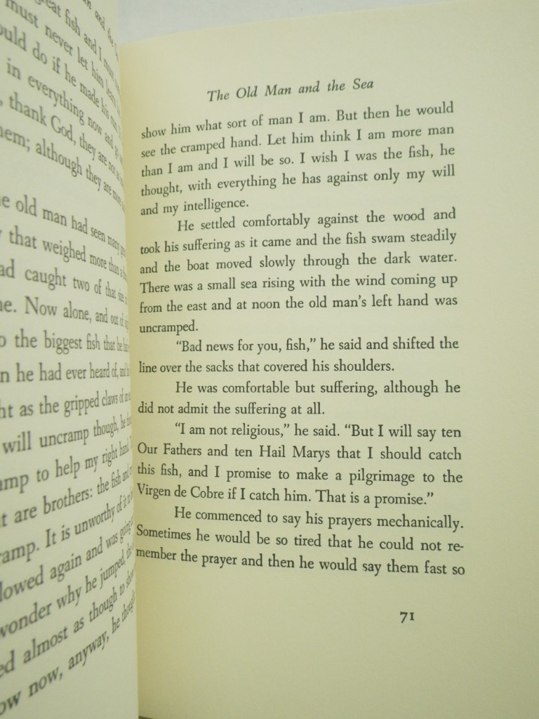Image 3 of The Old Man and the Sea  (book-of-the-month club edition)