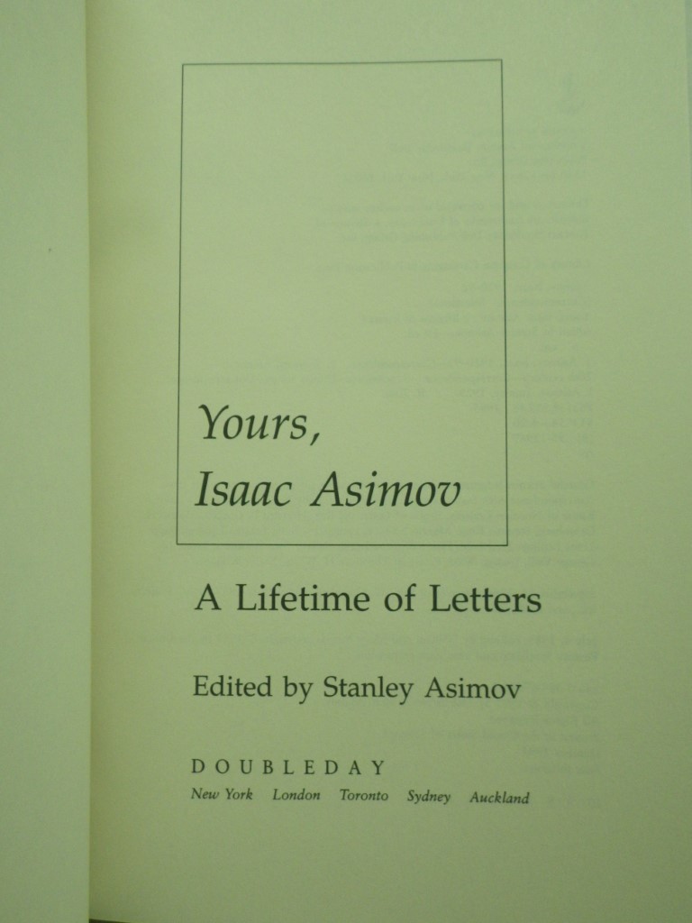 Image 1 of Yours, Isaac Asimov