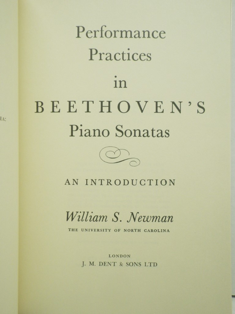 Image 1 of Performance Practices in Beethoven's Piano Sonatas