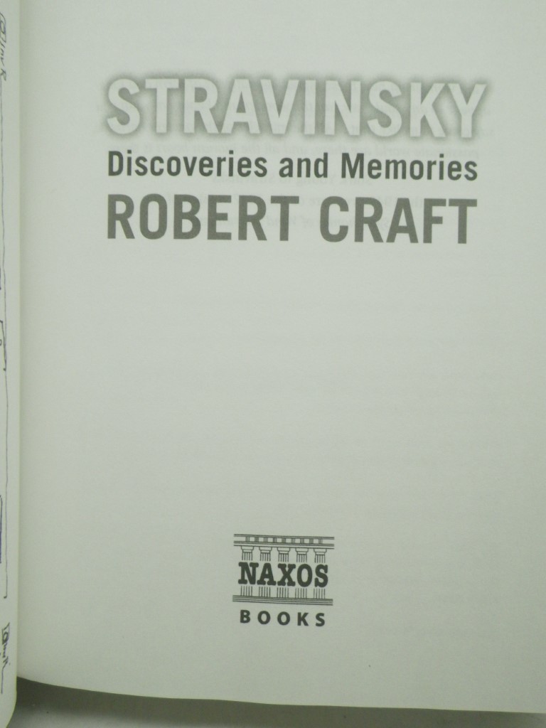Image 1 of Stravinsky: Discoveries and Memories