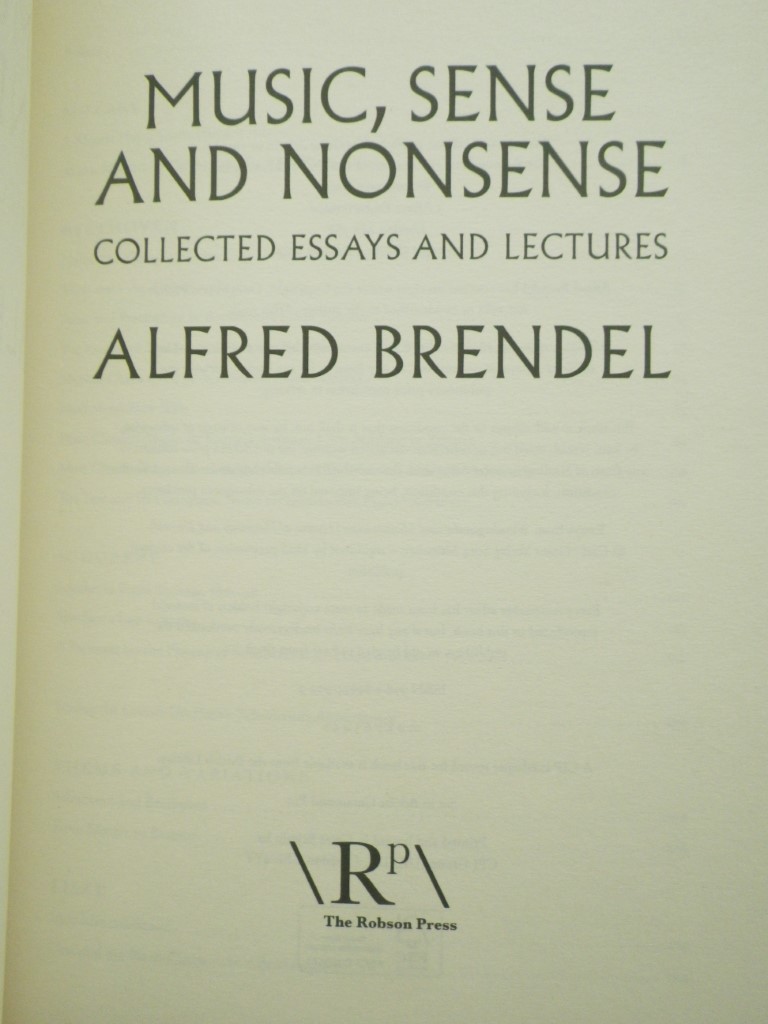 Image 1 of Music, Sense and Nonsense: Collected Essays and Lectures