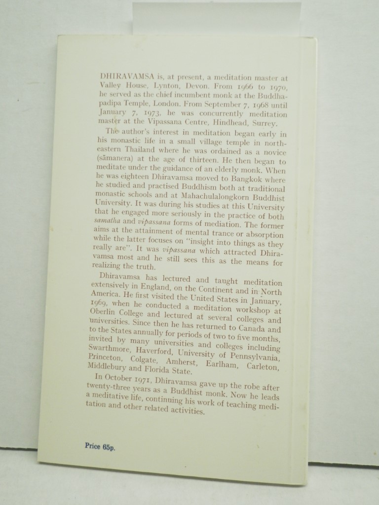 Image 3 of A New Approach to Buddhism:  An Introduction to the Meditative Way of Life.