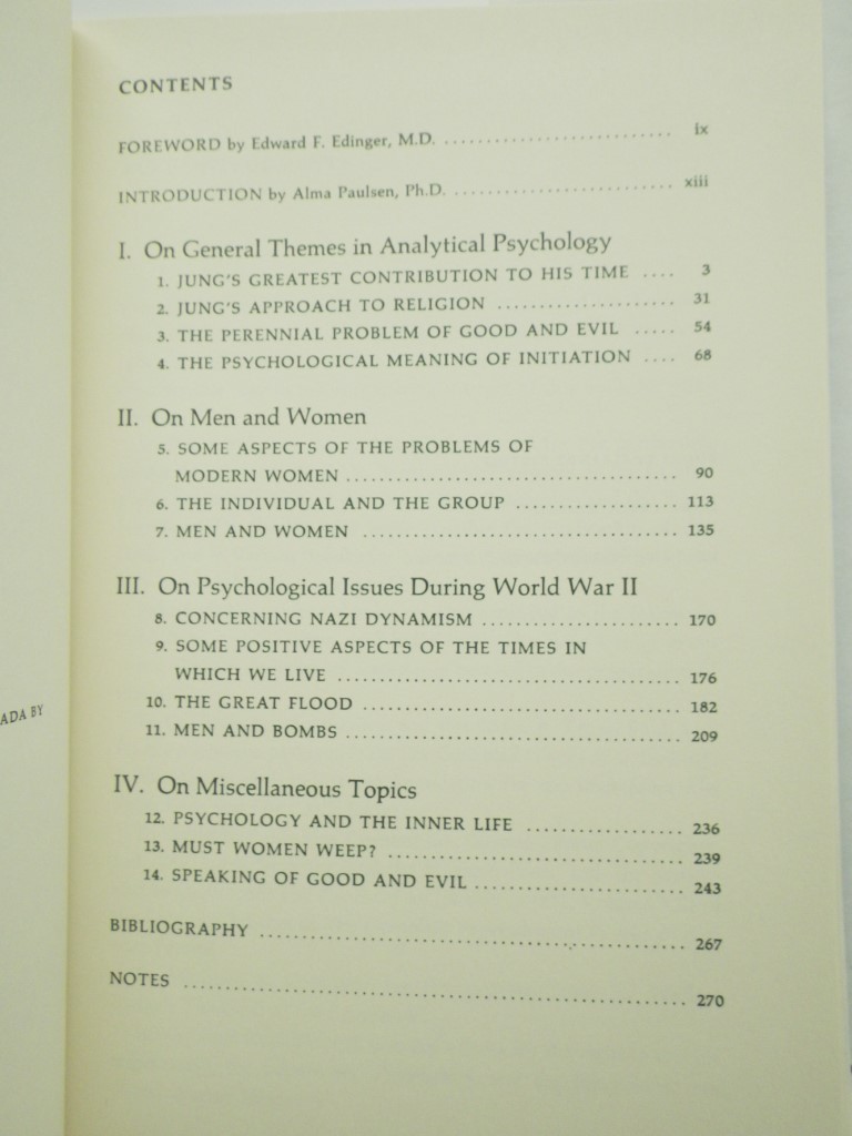 Image 3 of Jung's Contribution to Our Time:  The Collected Papers of Eleanor Bertine