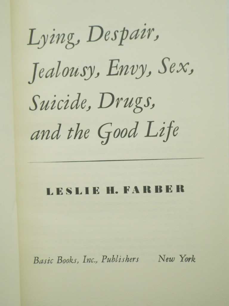 Image 1 of Lying Despair Jealousy Envy
