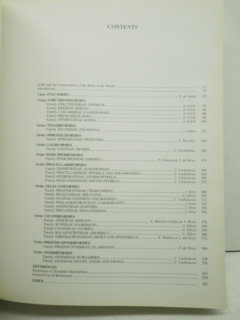 Image 3 of Handbook of the Birds of the World. Volume 1: Ostrich to Ducks (Handbooks of the