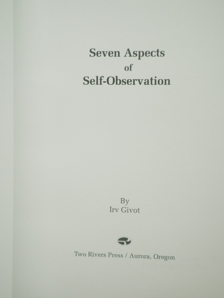 Image 1 of Seven Aspects of Self-Observation