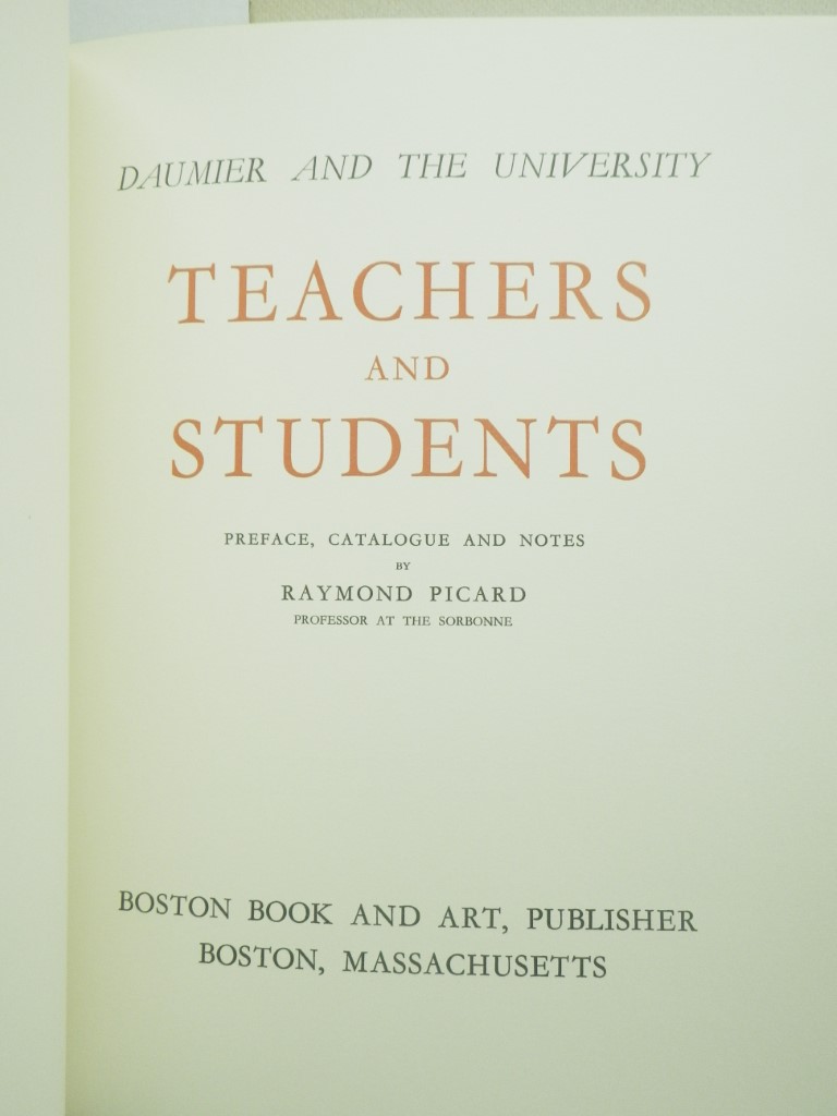 Image 1 of Daumier And The University Teachers and Students