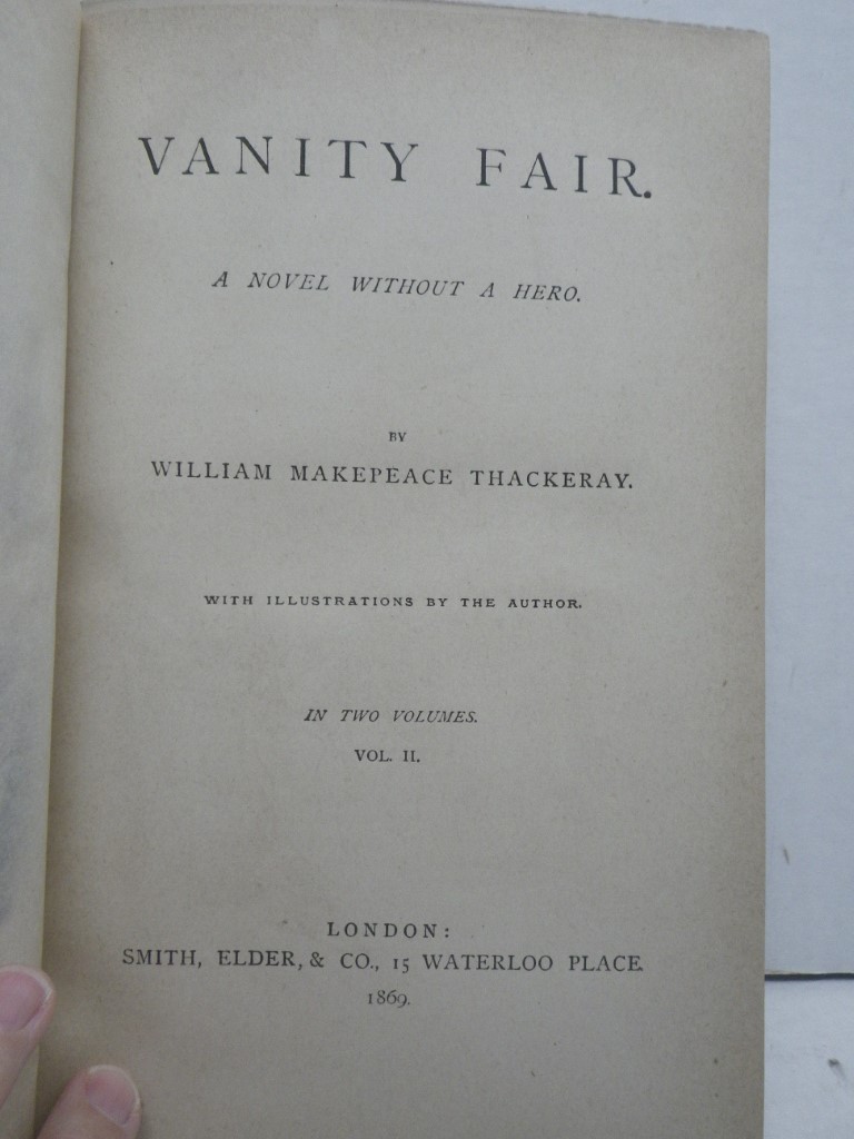 Image 3 of Vanity Fair:  A Novel Without a Hero (2 volumes)