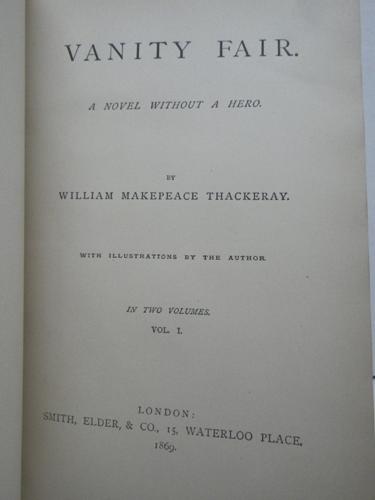 Image 6 of Vanity Fair:  A Novel Without a Hero (2 volumes)