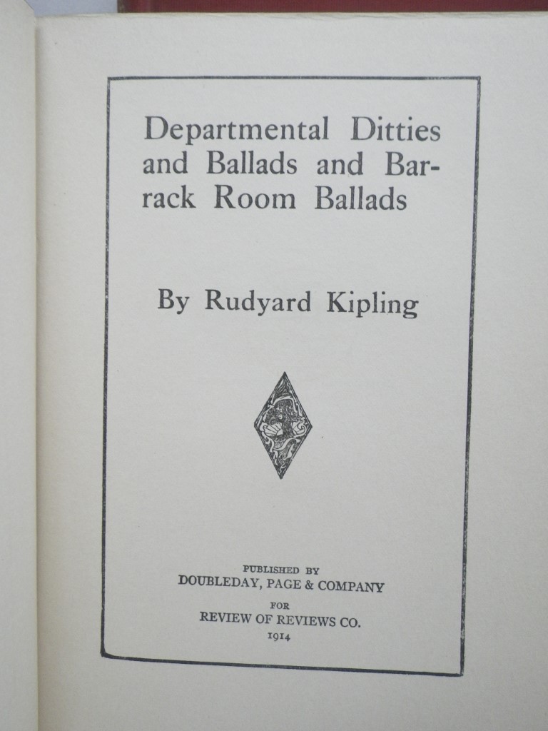 Image 6 of 5 HC by Kipling:  The Light That Failed; Under the Deodars; Departmental Ditties