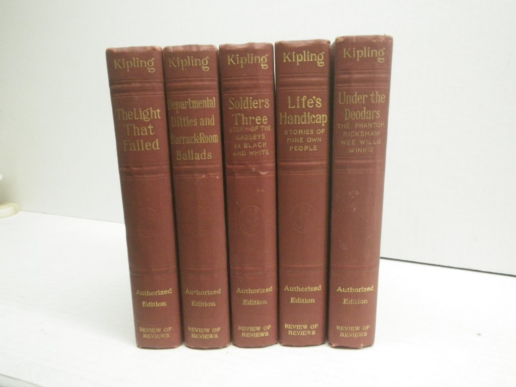 5 HC by Kipling:  The Light That Failed; Under the Deodars; Departmental Ditties