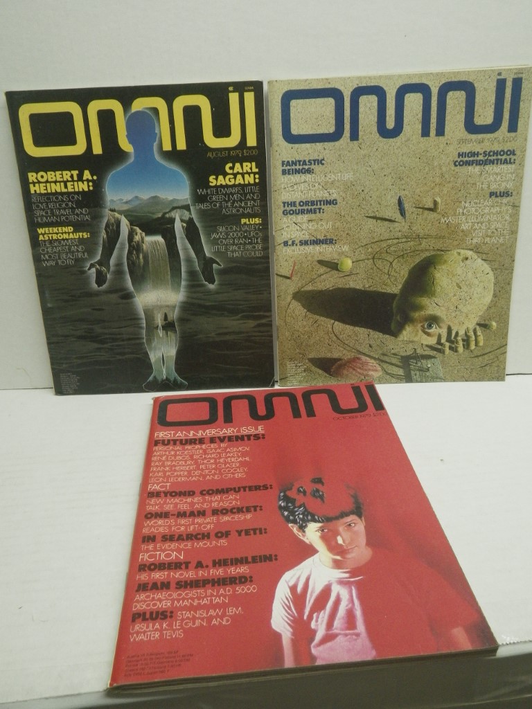 OMNI Magazine (v.1#11 Aug. 1979; v.1#12 Sept. 1979; v.1#13 Oct. 1979)