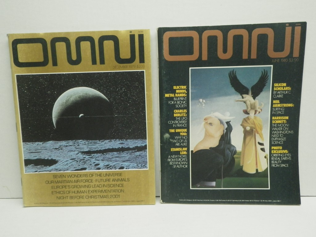 OMNI Magazine (2 issues) v.2#3 December 1979; v.2#9 June 1980.
