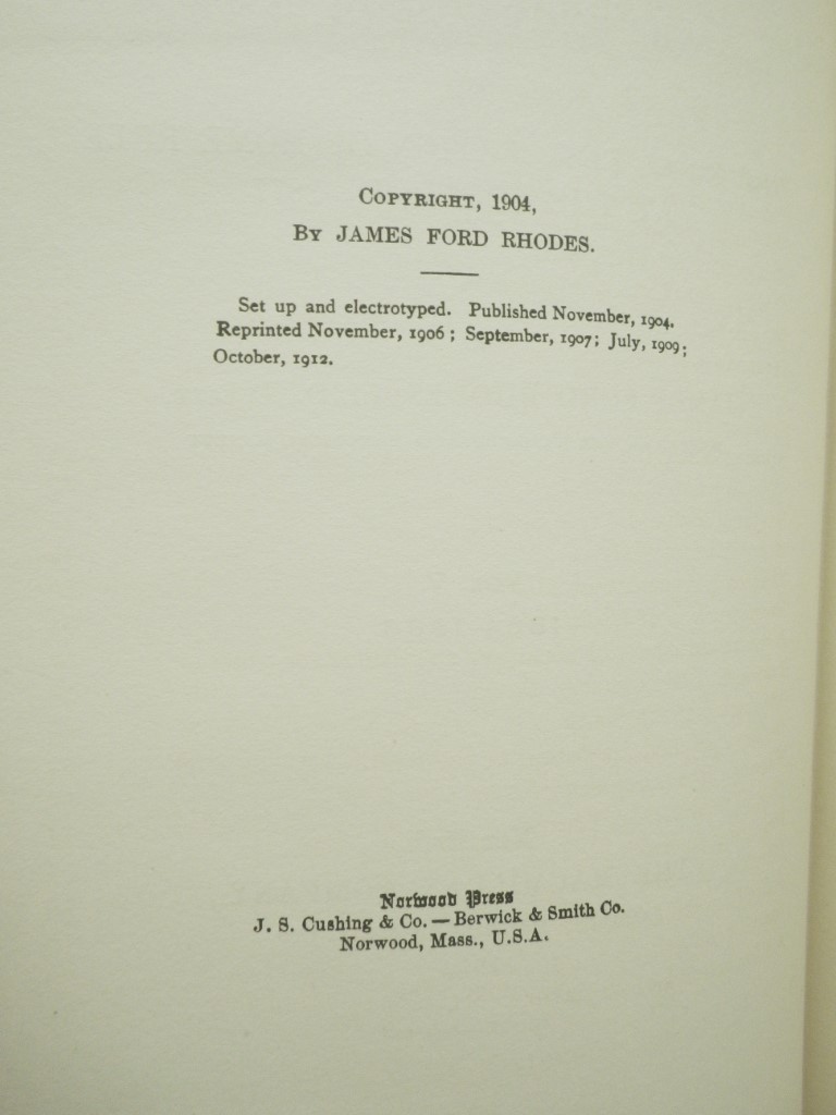 Image 3 of History of the United States (1850-1877) Complete in 7 volumes