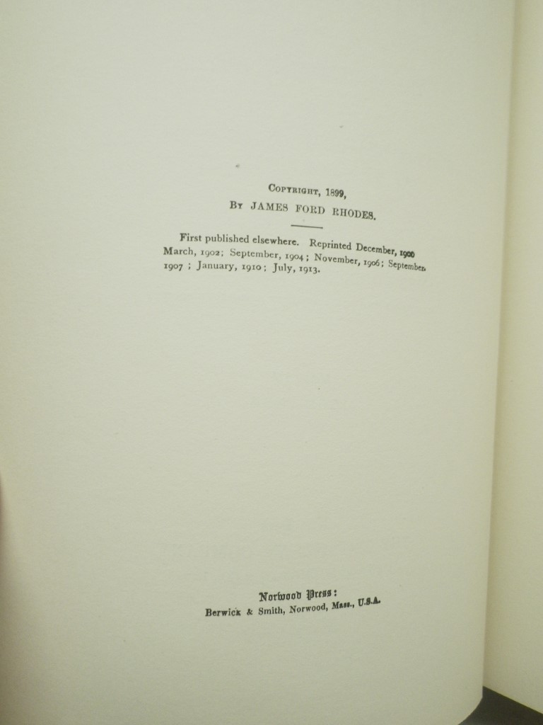 Image 8 of History of the United States (1850-1877) Complete in 7 volumes